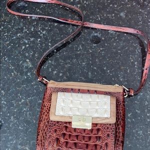 allogator skin crossbody brahim purse